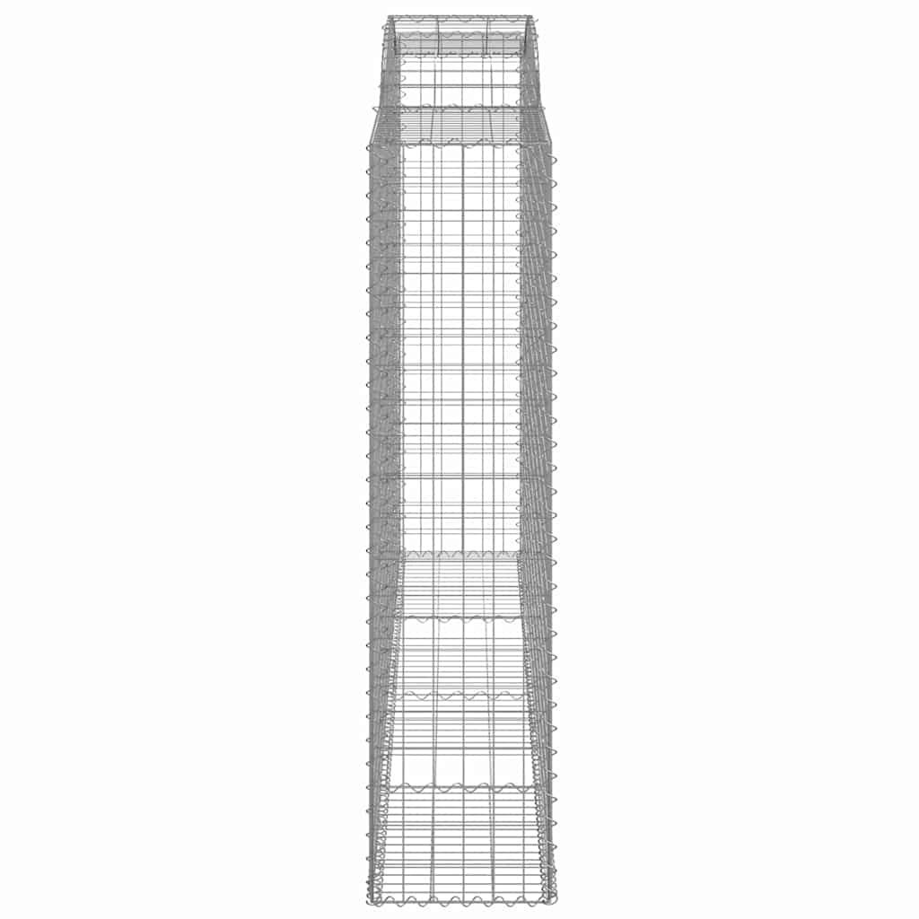 vidaXL Gabions avec arche haute 12 pcs 300x50x200/220cm Fer galvanisé