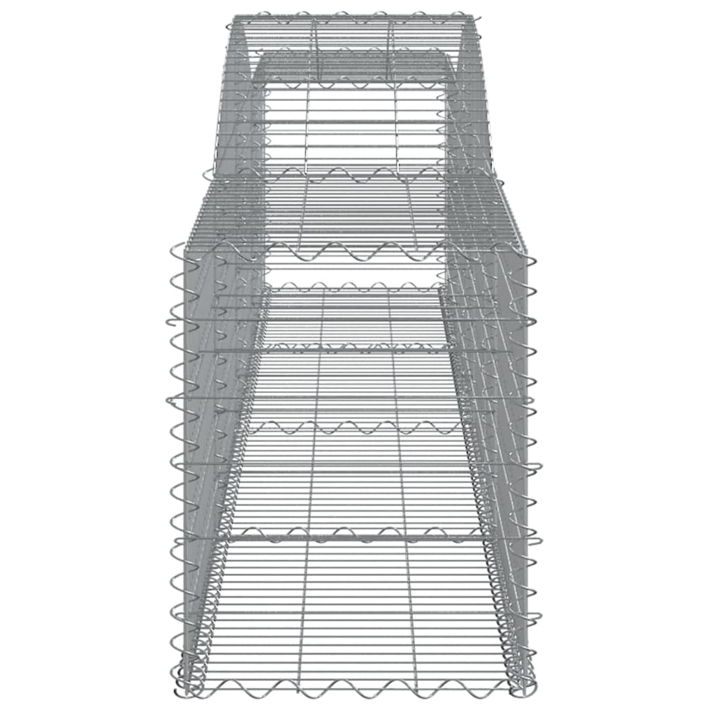 vidaXL Gabions avec arche 6 pcs 400x50x60/80 cm Fer galvanisé