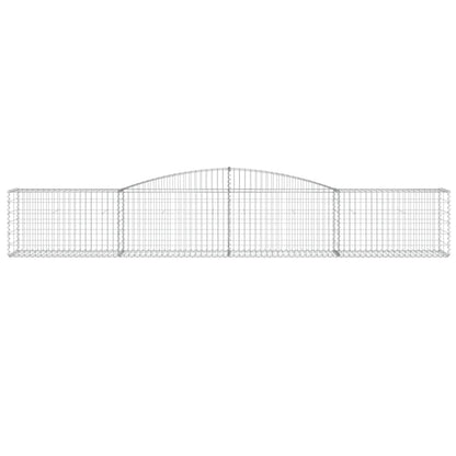 vidaXL Gabionen mit Hochbogen 20 Stk. 400x50x60/80cm Verzinktes Eisen