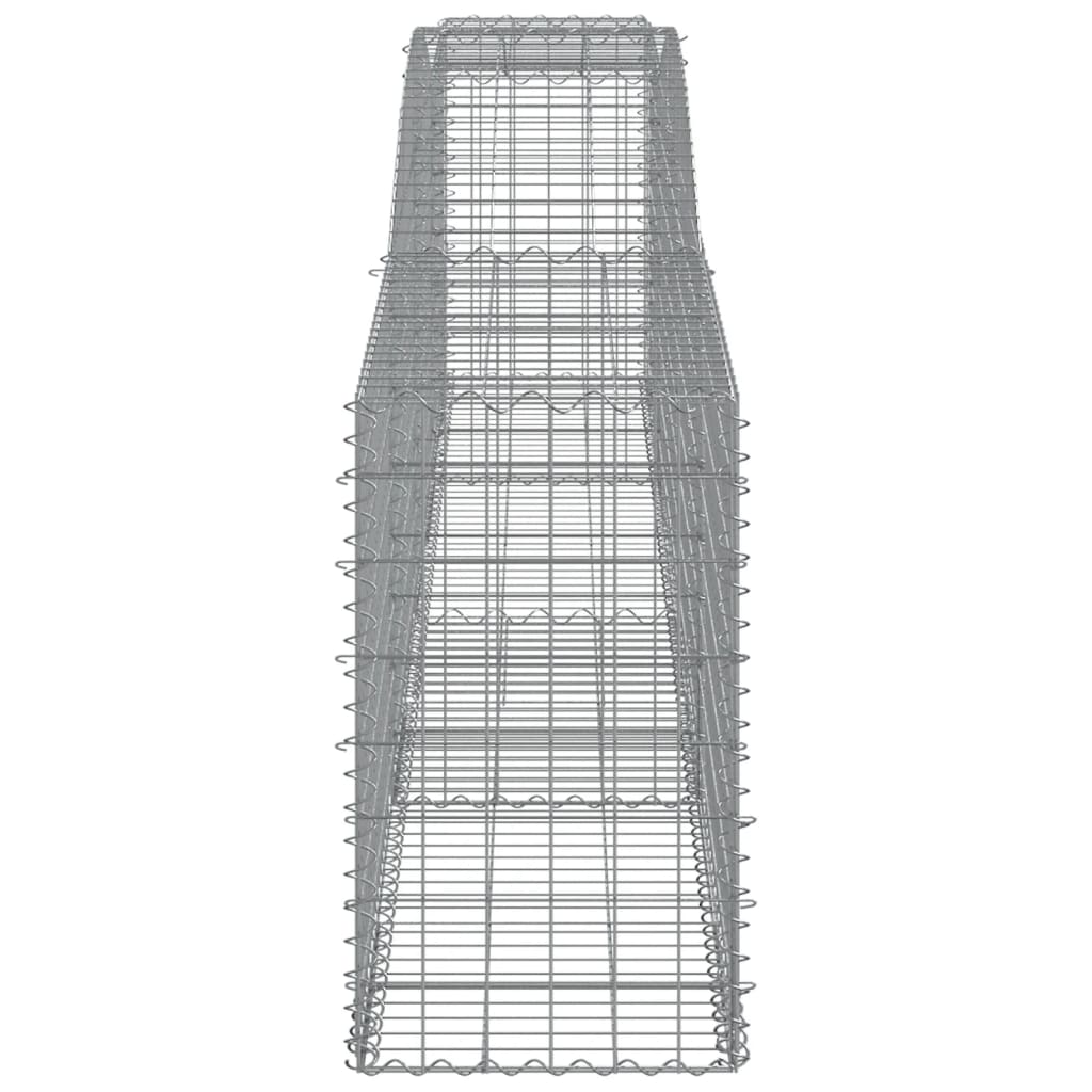vidaXL Gabions avec arc élevé 8 pcs 400x50x80/100 cm Fer galvanisé
