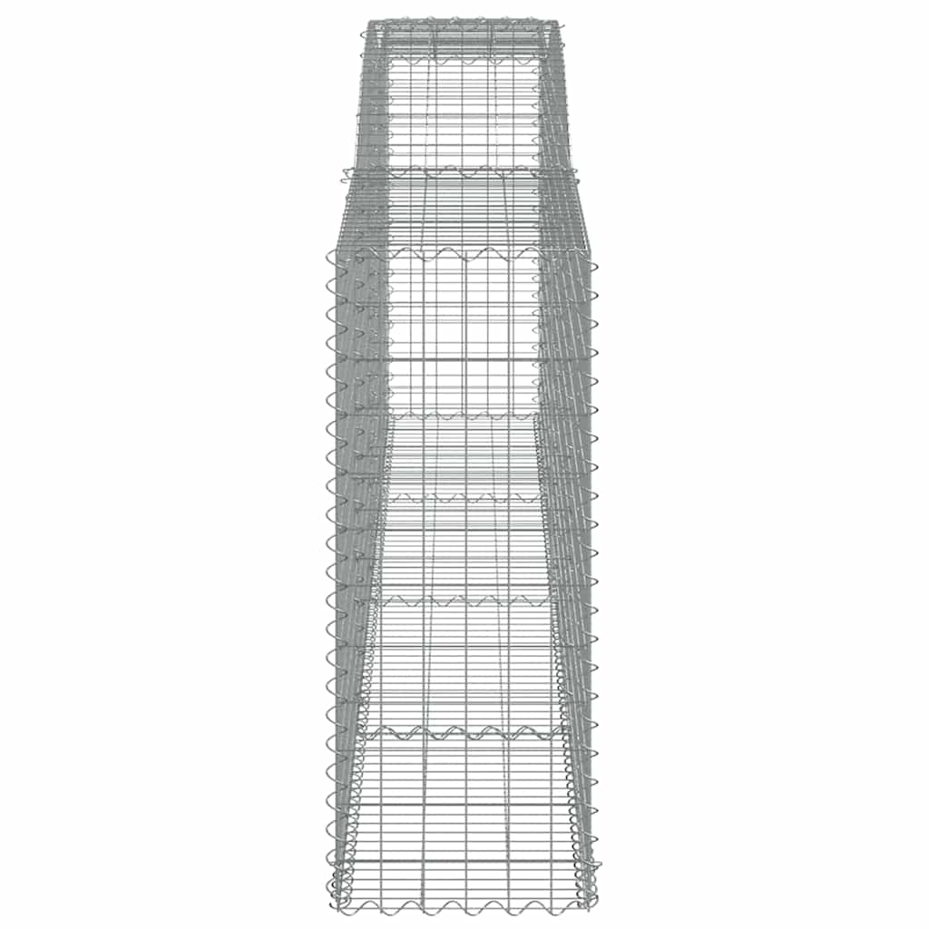 vidaXL Gabions avec arche 6 pcs 400x50x120/140cm Fer galvanisé