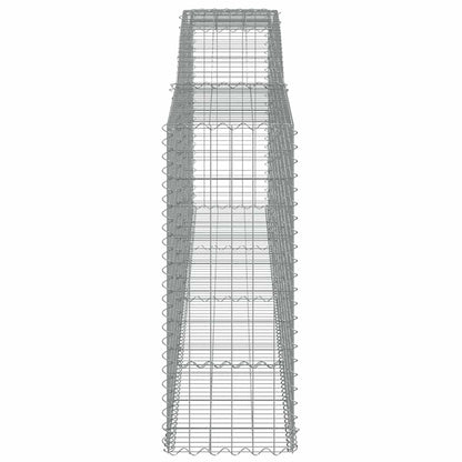 vidaXL Gabions avec arche 6 pcs 400x50x120/140cm Fer galvanisé