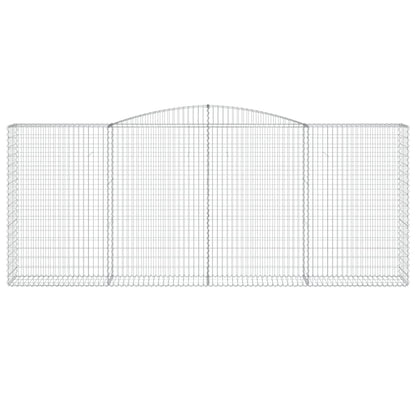vidaXL Gabionen mit Hochbogen 20 Stk 400x50x160/180cm Verzinktes Eisen