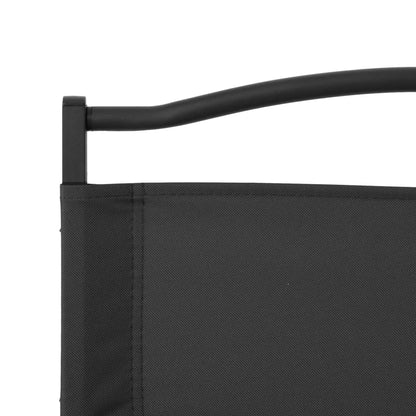 vidaXL Chaises de camping 2 pcs Noir 54x43x59 cm Tissu Oxford
