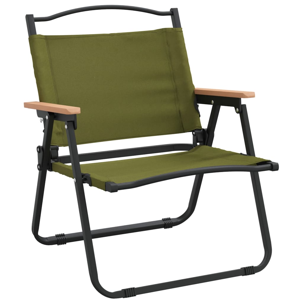 vidaXL Chaises de camping 2 pcs Vert 54x43x59 cm Tissu Oxford