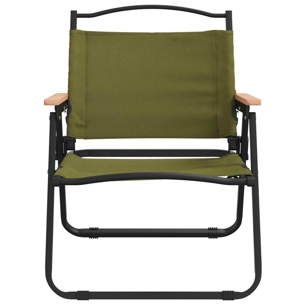 vidaXL Chaises de camping 2 pcs Vert 54x43x59 cm Tissu Oxford
