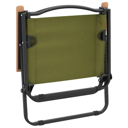 vidaXL Chaises de camping 2 pcs Vert 54x43x59 cm Tissu Oxford