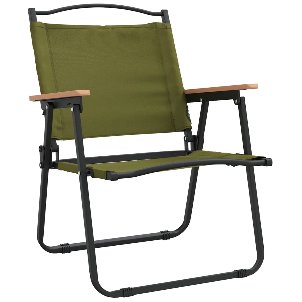 vidaXL Chaises de camping 2 pcs Vert 54x55x78 cm Tissu Oxford