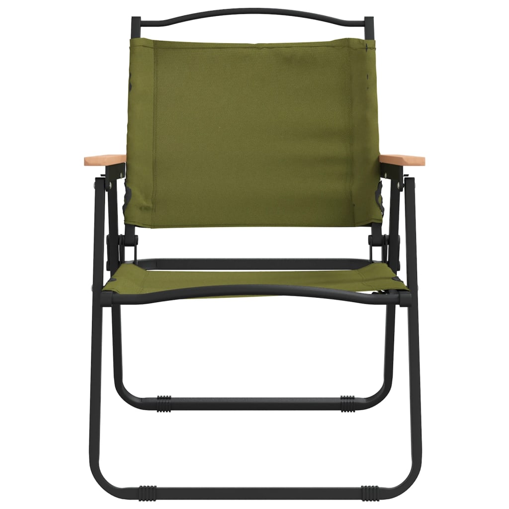 vidaXL Chaises de camping 2 pcs Vert 54x55x78 cm Tissu Oxford
