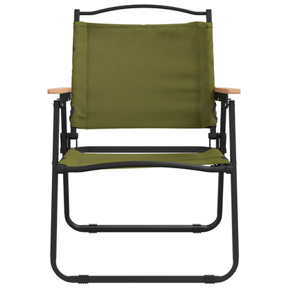 vidaXL Chaises de camping 2 pcs Vert 54x55x78 cm Tissu Oxford