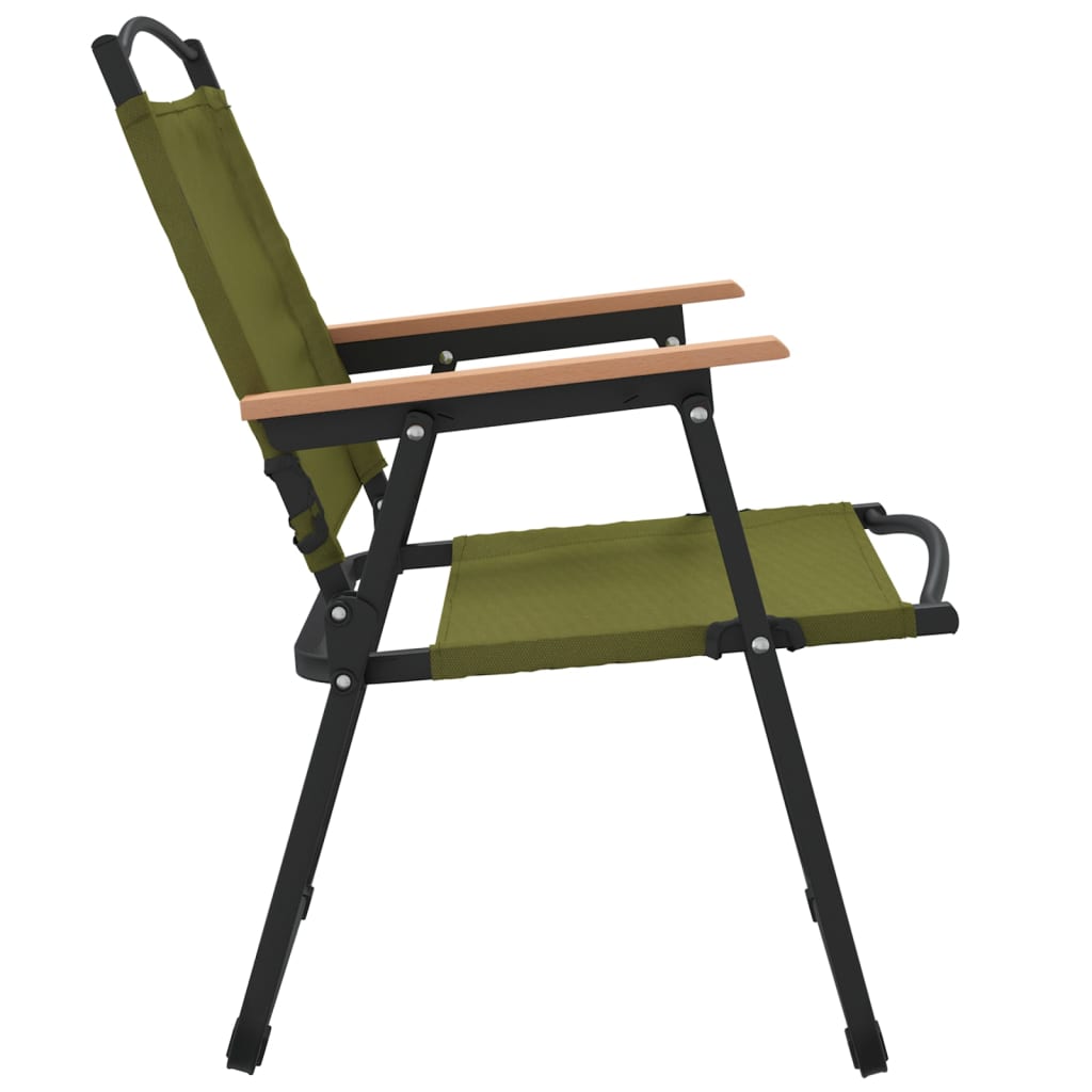 vidaXL Chaises de camping 2 pcs Vert 54x55x78 cm Tissu Oxford