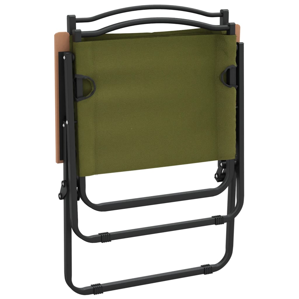 vidaXL Chaises de camping 2 pcs Vert 54x55x78 cm Tissu Oxford