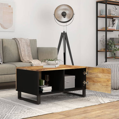 vidaXL Couchtisch 80x50x40 cm Massivholz Mango & Holzwerkstoff