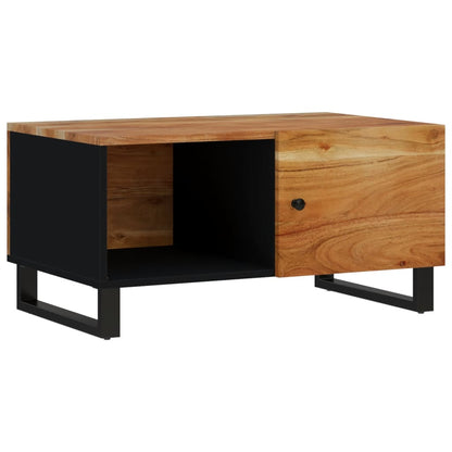 vidaXL Couchtisch 80x50x40 cm Massivholz Akazie & Holzwerkstoff