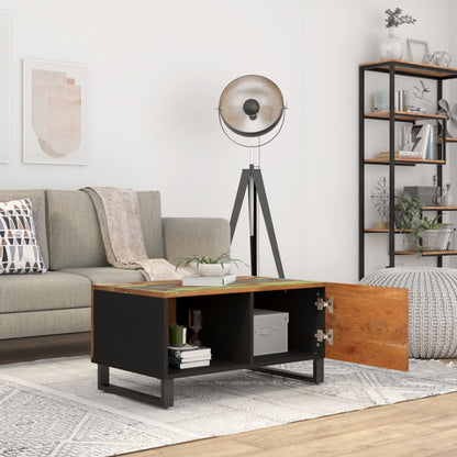 vidaXL Table basse 80x50x40 cm en bois de récupération massif et bois d'ingénierie