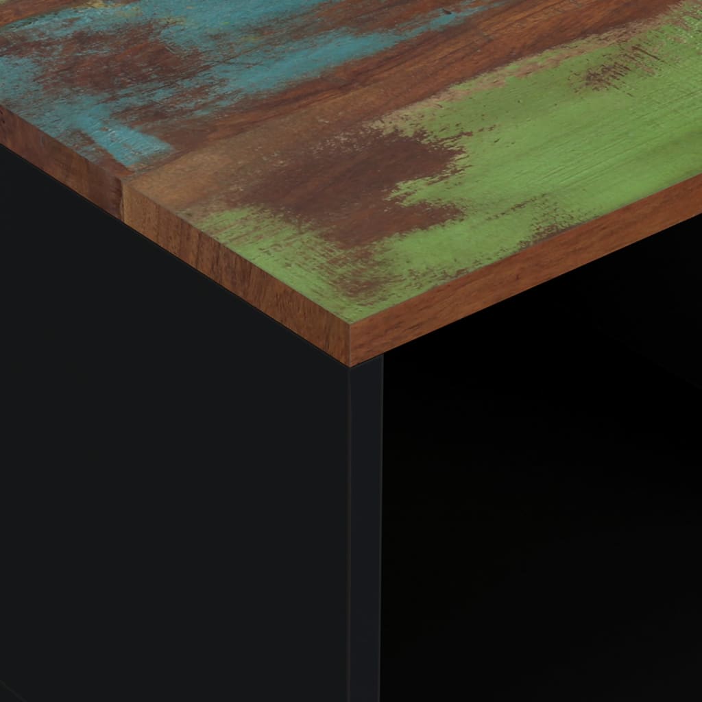 vidaXL Table basse 80x50x40 cm en bois de récupération massif et bois d'ingénierie
