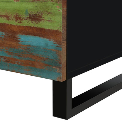 vidaXL Table basse 80x50x40 cm en bois de récupération massif et bois d'ingénierie