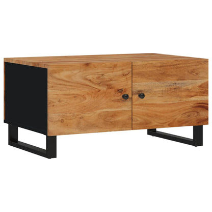 vidaXL Couchtisch 80x50x40 cm Massivholz Akazie & Holzwerkstoff