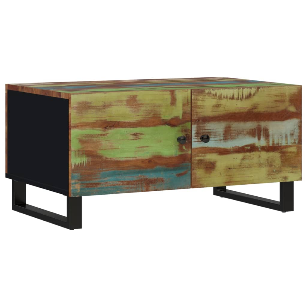vidaXL Couchtisch 80x50x40 cm Altholz Massiv & Holzwerkstoff