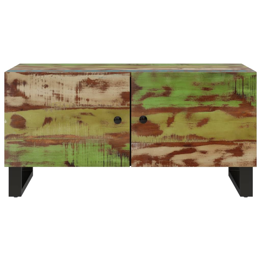 vidaXL Couchtisch 80x50x40 cm Altholz Massiv & Holzwerkstoff
