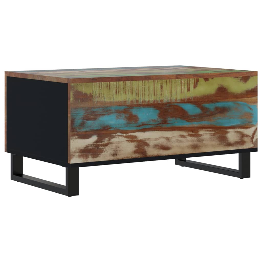 vidaXL Couchtisch 80x50x40 cm Altholz Massiv & Holzwerkstoff