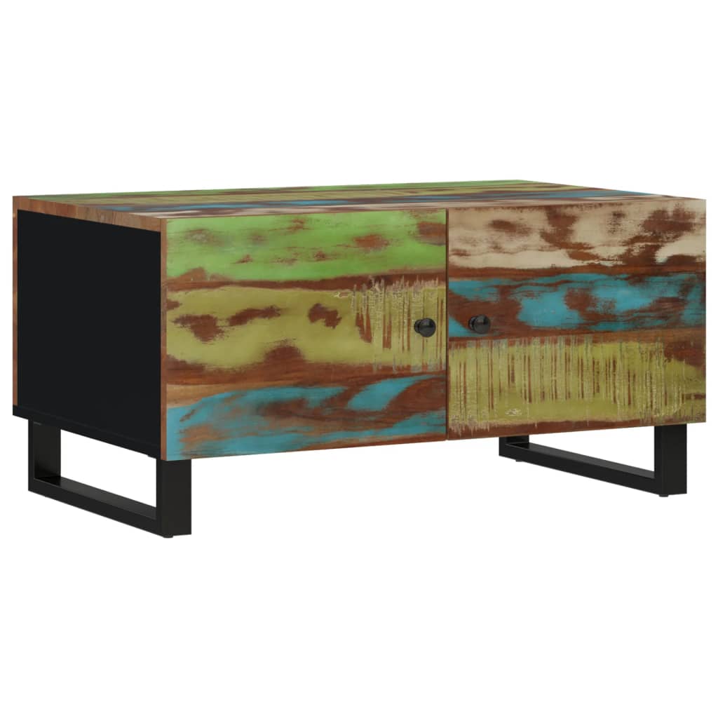 vidaXL Couchtisch 80x50x40 cm Altholz Massiv & Holzwerkstoff