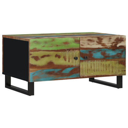 vidaXL Couchtisch 80x50x40 cm Altholz Massiv & Holzwerkstoff