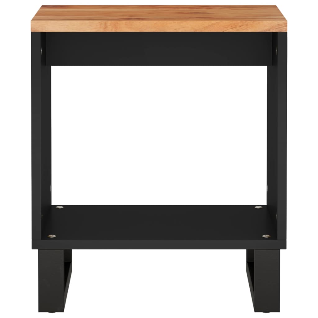vidaXL Couchtisch 40x31x46 cm Massivholz Akazie & Holzwerkstoff