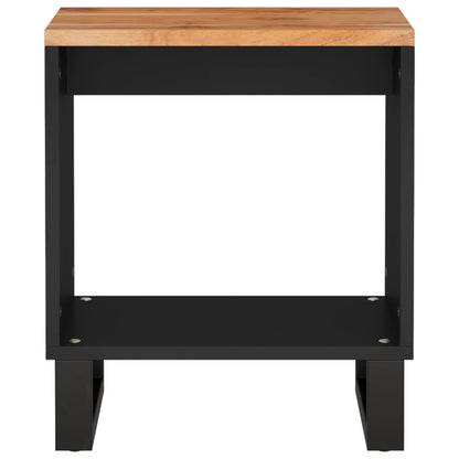 vidaXL Couchtisch 40x31x46 cm Massivholz Akazie & Holzwerkstoff