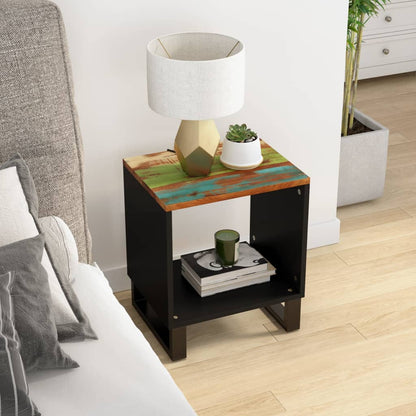 vidaXL Couchtisch 40x31x46 cm Altholz Massiv & Holzwerkstoff