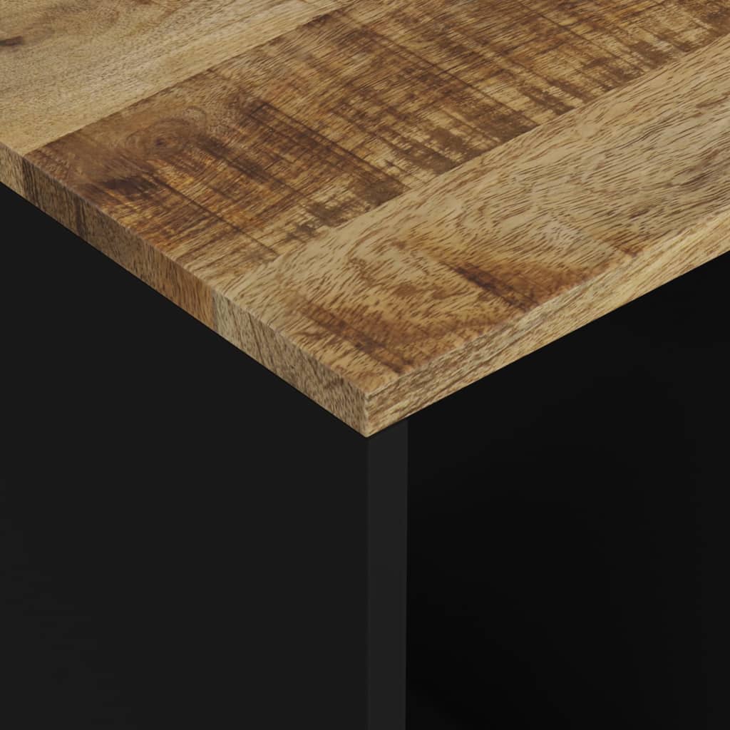 vidaXL Beistelltisch 40x31x46 cm Massivholz Mango & Holzwerkstoff