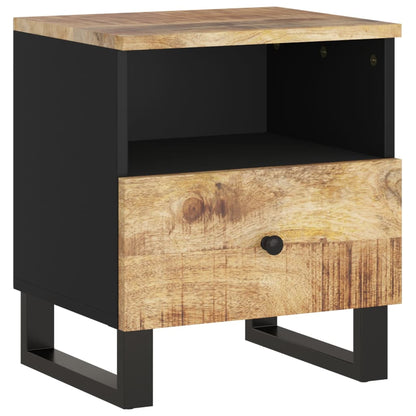 vidaXL Nachttisch Massivholz Mango & Holzwerkstoff
