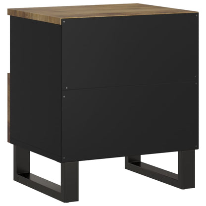 vidaXL Nachttisch Massivholz Mango & Holzwerkstoff