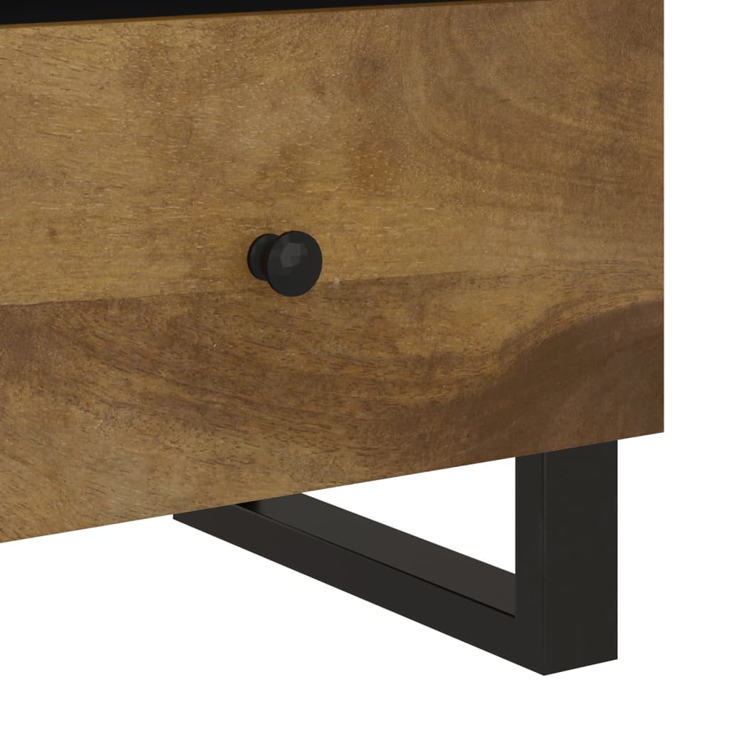 vidaXL Nachttisch Massivholz Mango & Holzwerkstoff