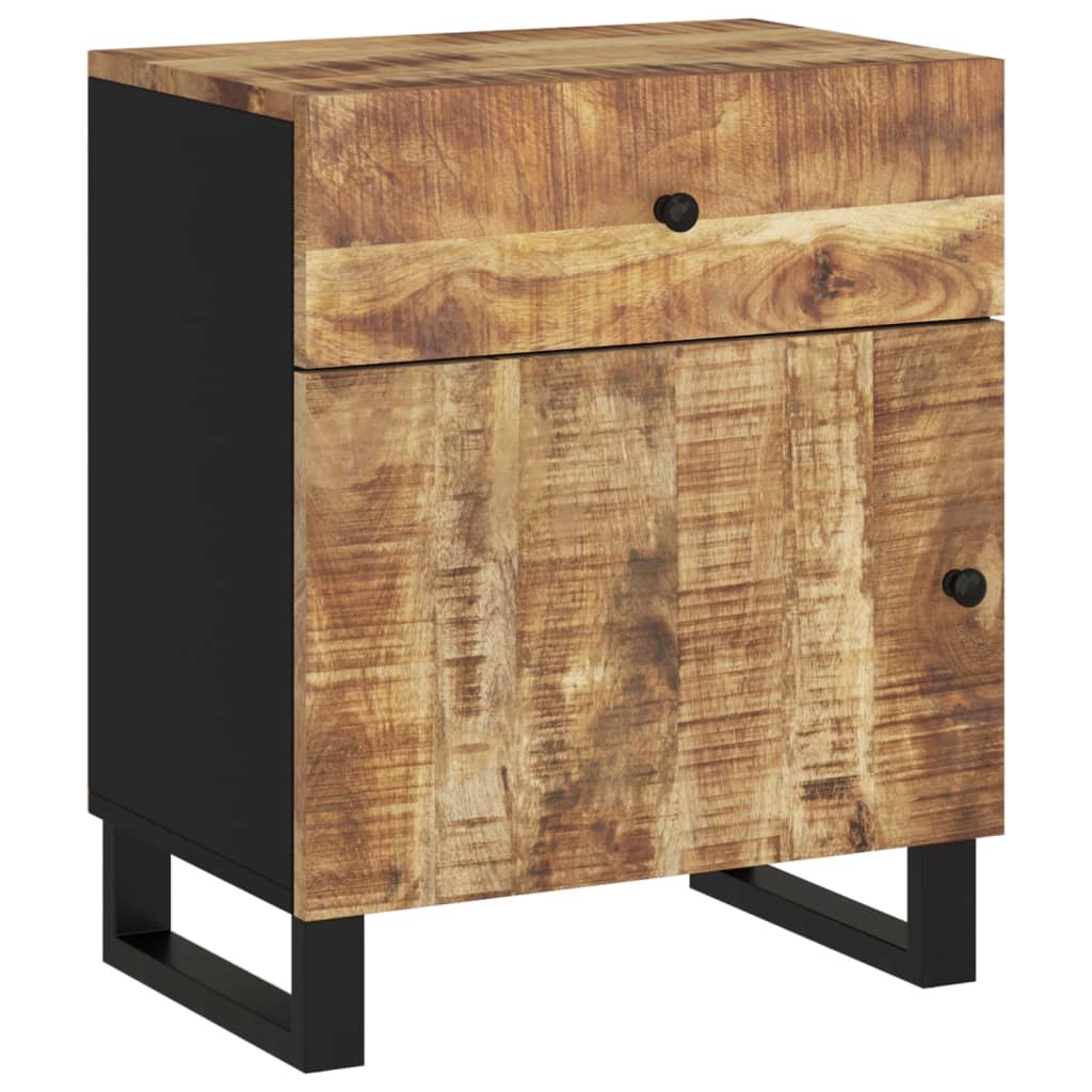 vidaXL Nachttisch 50x33x60 cm Massivholz Mango & Holzwerkstoff