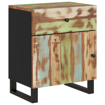 vidaXL Nachttisch 50x33x60 cm Altholz Massiv & Holzwerkstoff