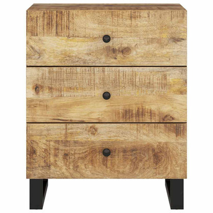 vidaXL Nachttisch 50x33x62 cm Massivholz Mango & Holzwerkstoff