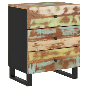 vidaXL Table de chevet 50x33x62 cm Bois de récupération massif et bois d'ingénierie