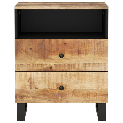 vidaXL Nachttisch 50x33x62 cm Massivholz Mango & Holzwerkstoff
