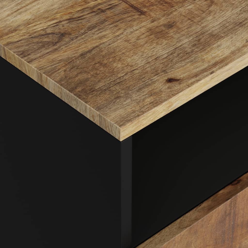 vidaXL Nachttisch 50x33x62 cm Massivholz Mango & Holzwerkstoff