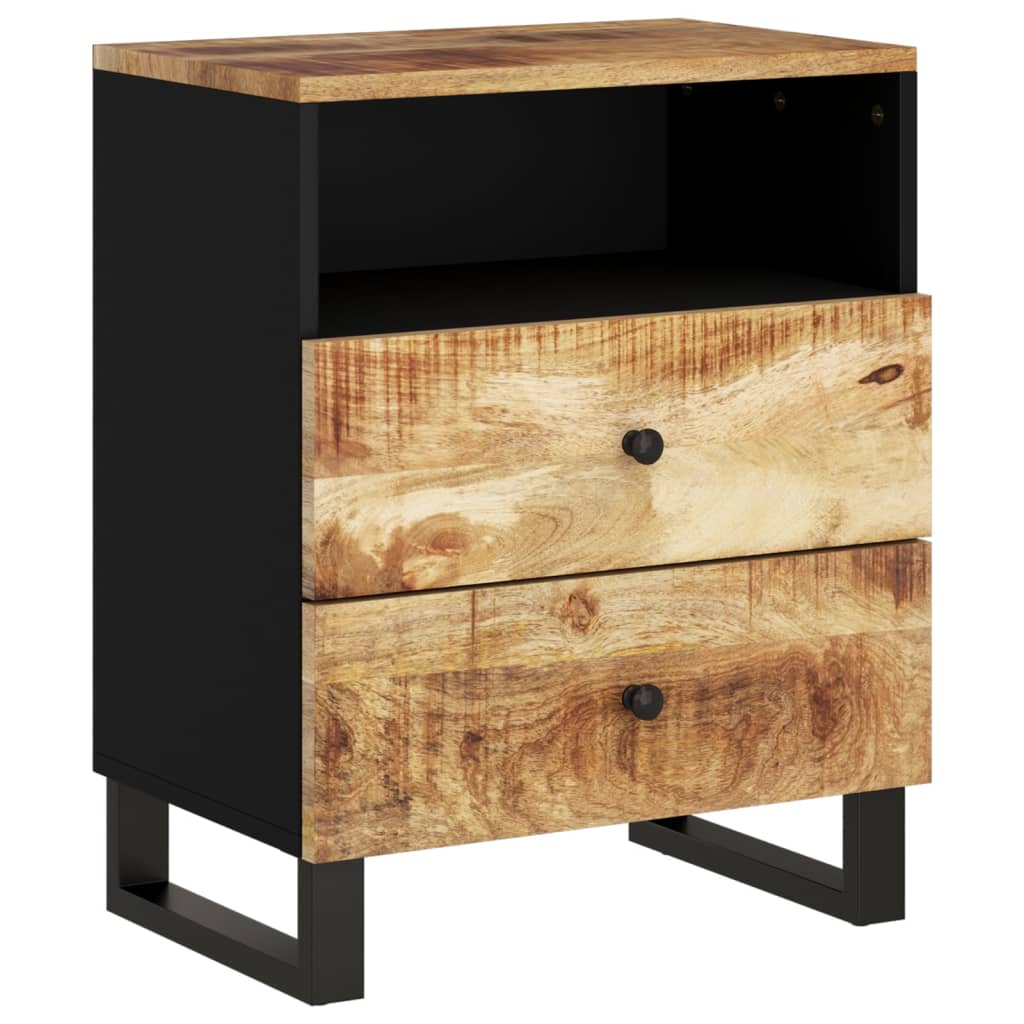 vidaXL Nachttisch 50x33x62 cm Massivholz Mango & Holzwerkstoff