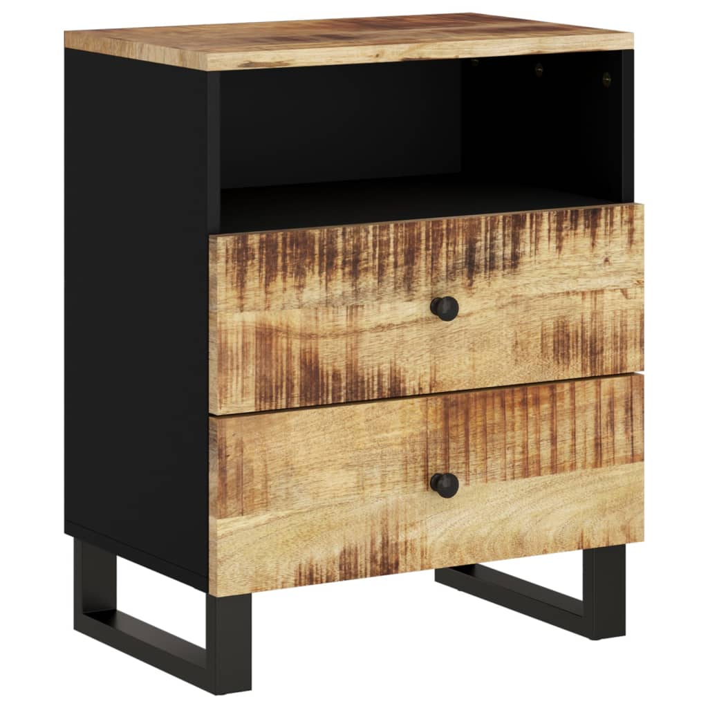 vidaXL Nachttisch 50x33x62 cm Massivholz Mango & Holzwerkstoff