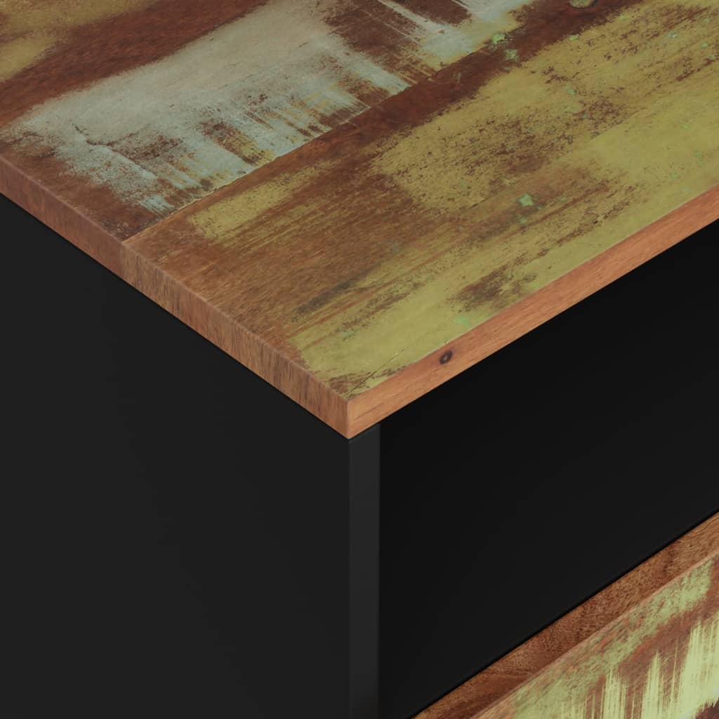 vidaXL Nachttisch 50x33x62 cm Altholz Massiv & Holzwerkstoff