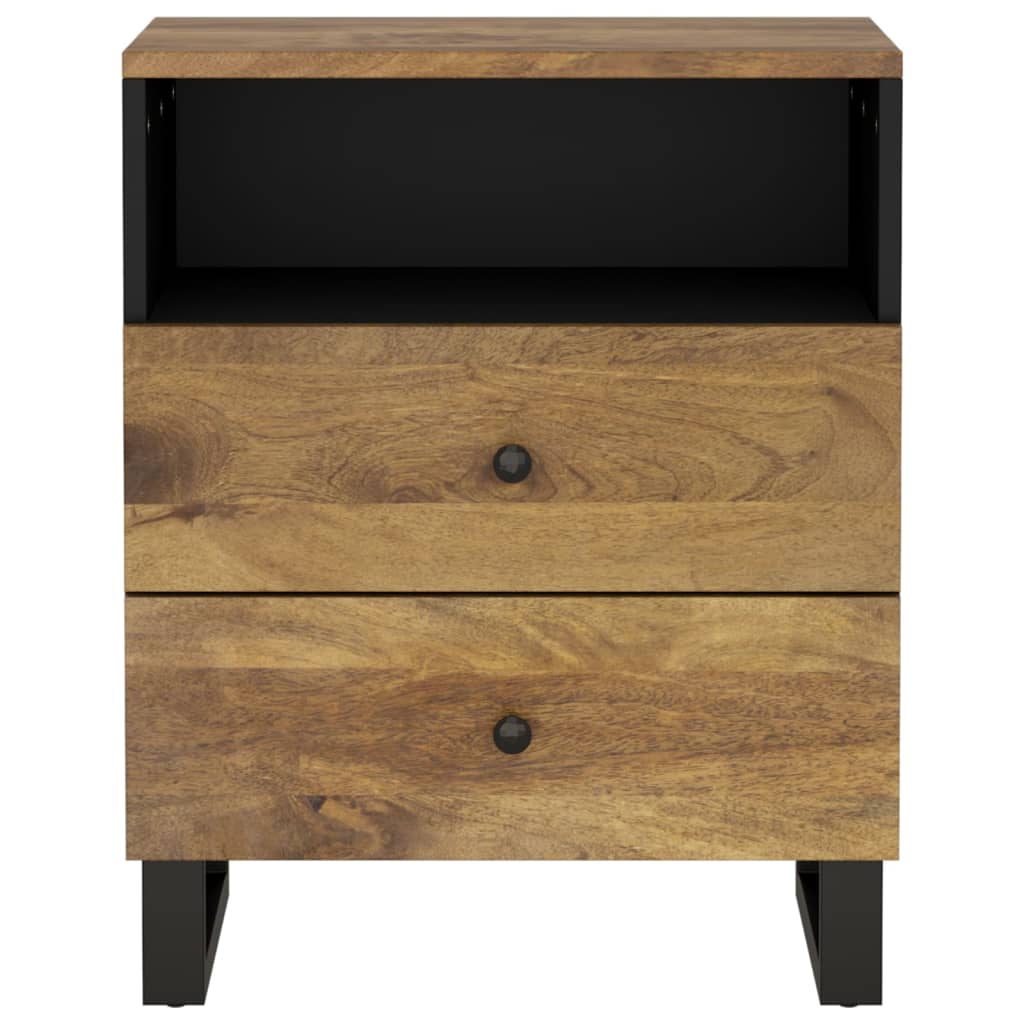 vidaXL Nachttisch 50x33x62 cm Massivholz Mango & Holzwerkstoff