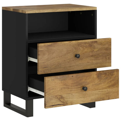 vidaXL Nachttisch 50x33x62 cm Massivholz Mango & Holzwerkstoff