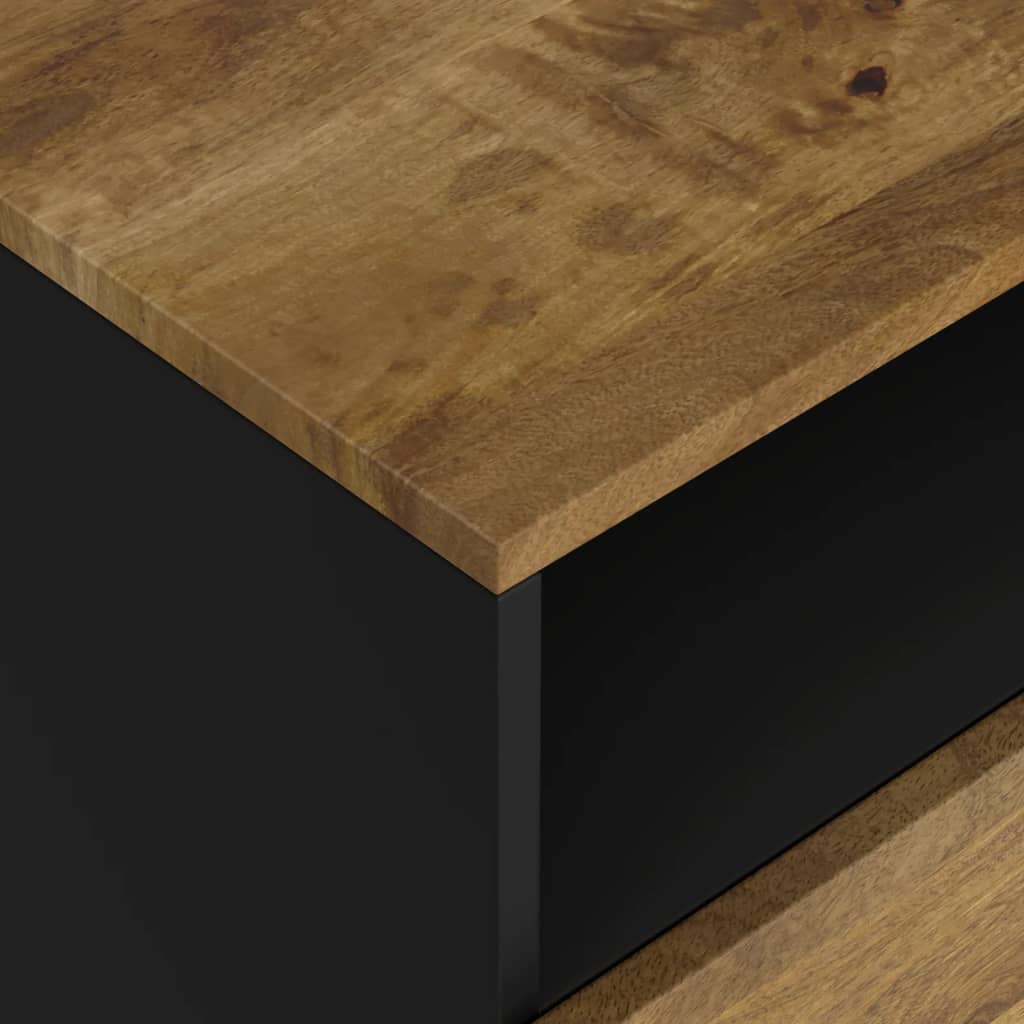 vidaXL Nachttisch 50x33x62 cm Massivholz Mango & Holzwerkstoff