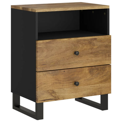 vidaXL Nachttisch 50x33x62 cm Massivholz Mango & Holzwerkstoff