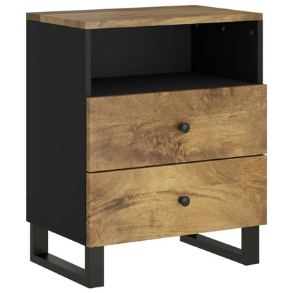 vidaXL Nachttisch 50x33x62 cm Massivholz Mango & Holzwerkstoff