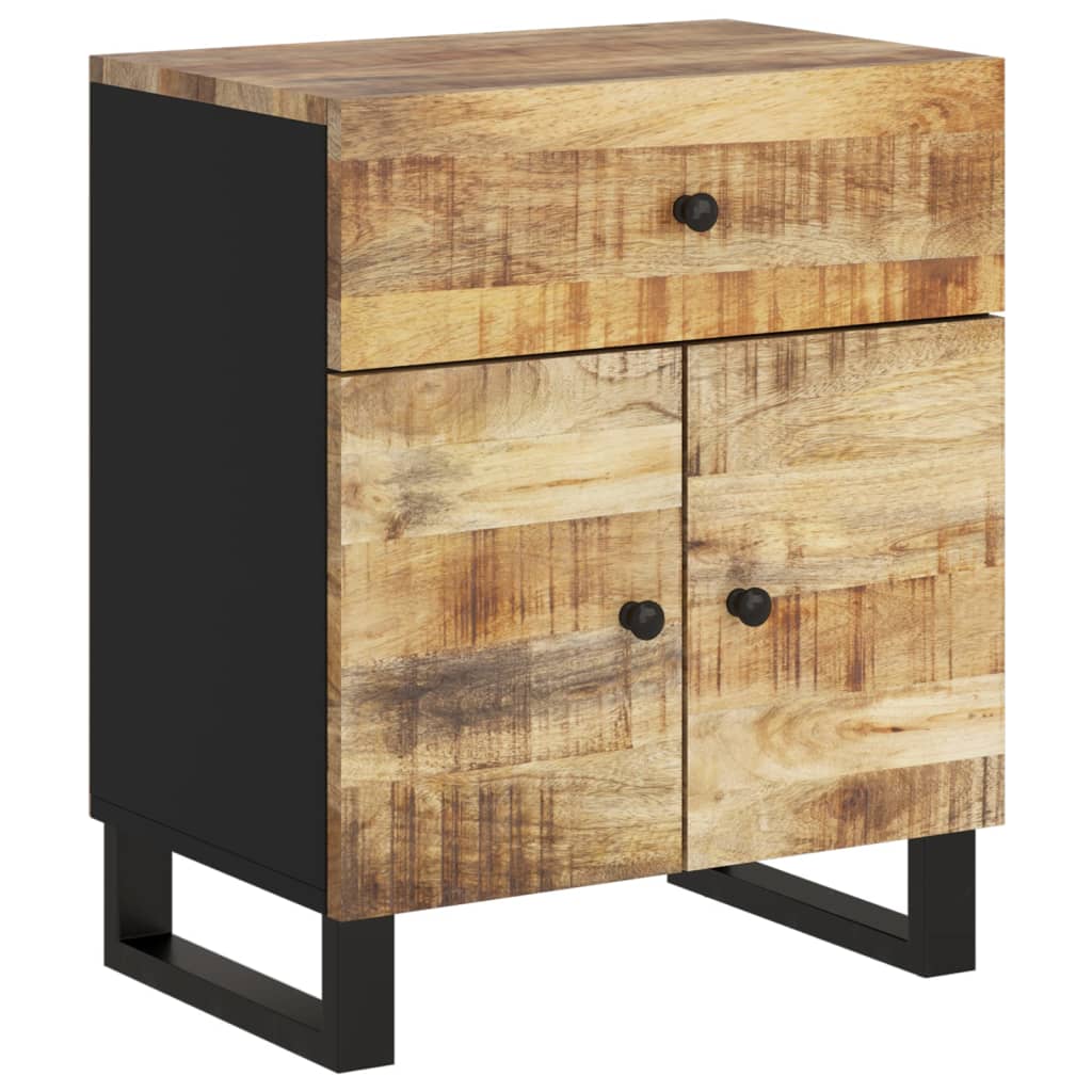 vidaXL Nachttisch 50x33x60 cm Massivholz Mango & Holzwerkstoff