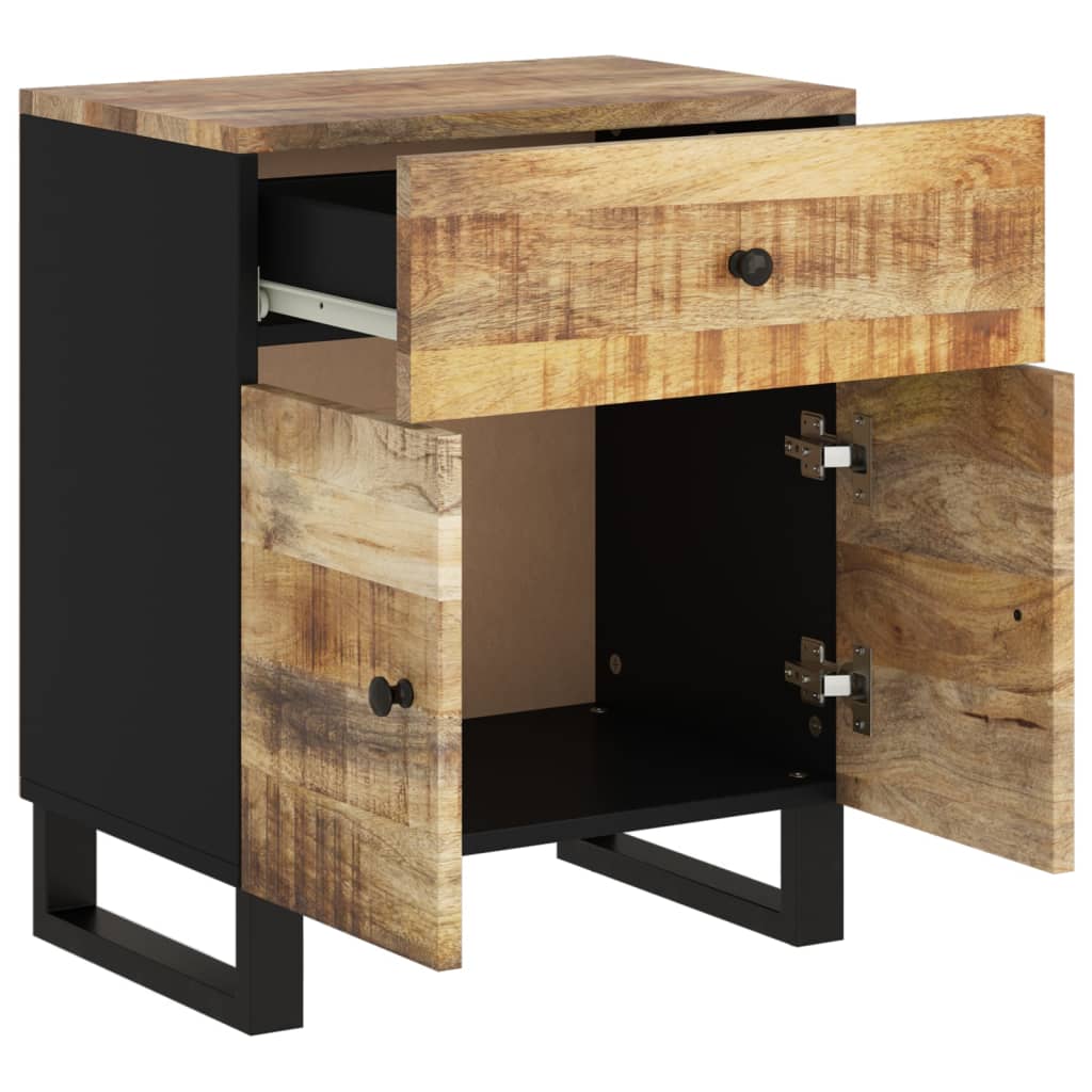 vidaXL Nachttisch 50x33x60 cm Massivholz Mango & Holzwerkstoff